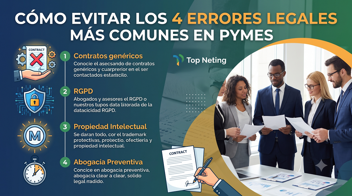 🛡️ Los 4 errores legales que comete el 90% de las pymes (y cómo evitarlos antes de que sea tarde)